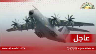 هبوط طائرة شحن عسكرية تركية من طراز A400 في قاعدة الوطية الجوية قادمة من قاعدة اسبرطة التركية