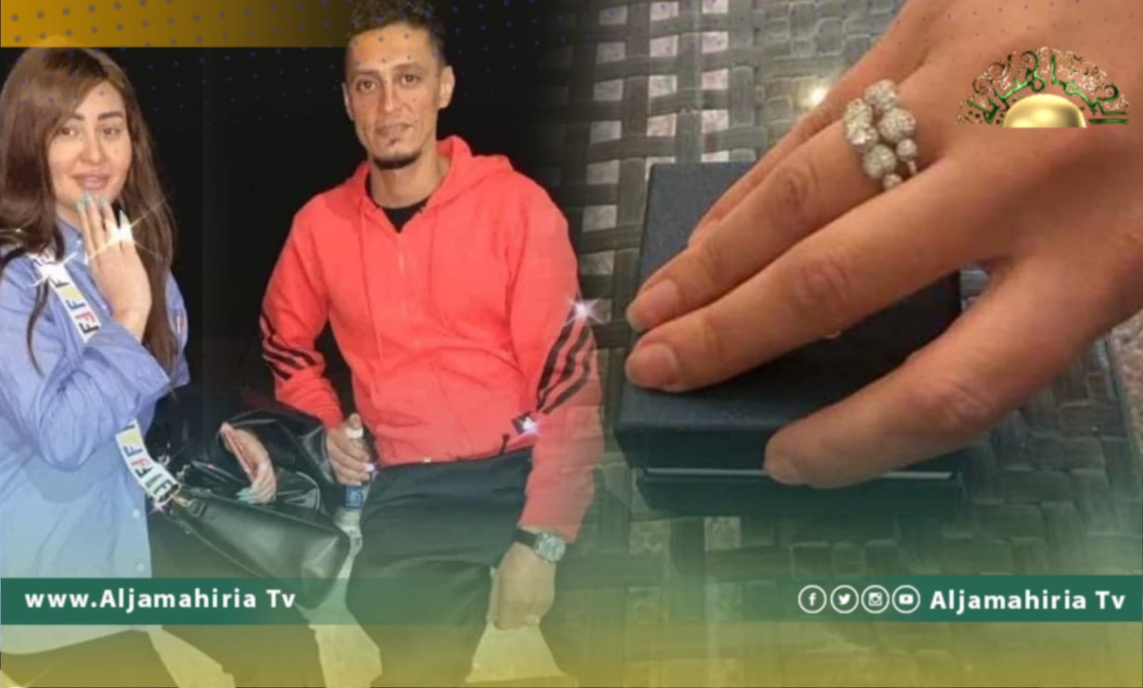 نشطاء: خاتم خطبة ابن أخ حفتر لعروسه بقيمة مليوني دولار!!