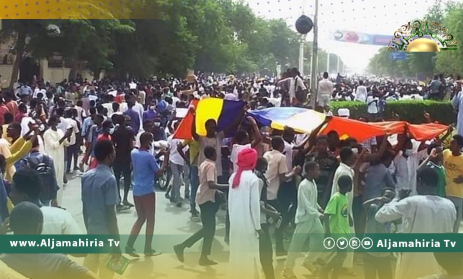 مئات التشاديين يتظاهرون في أنجامينا رفضا للوجود الفرنسي