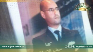 الساحة الخضراء بطرابلس تتزين بصور للمترشح الرئاسي الدكتور سيف الإسلام القذافي