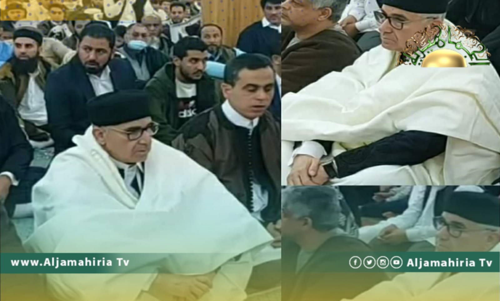 باشاغا يؤدي الصلاة في مدينة سرت التي أسهم في تدميرها