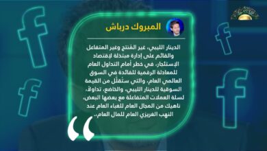 درباش: الدينار في خطر لقيامه على إدارة مبتذلة لاقتصاد الاستئجار ونهب المال العام
