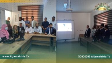 افتتاح مركزي التدريب والتطوير والبحوث والاستشارات بجامعة بني وليد