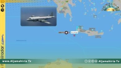 إيتاميل رادار يرصد طائرة استخبارات أمريكية في سماء ليبيا