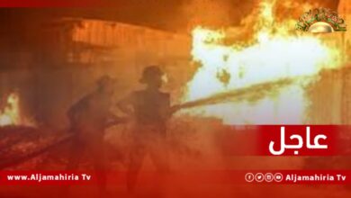عاجل / مصادر ميدانية: حريق في محل لقطع الغيار بطريق السواني.. ووصول فرق الطوارئ للسيطرة على الحريق