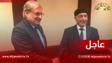 نورلاند يلتقي عقيلة صالح في القاهرة لمناقشة آخر التطورات المتعلقة بالانتقال السياسي في ‎ليبيا