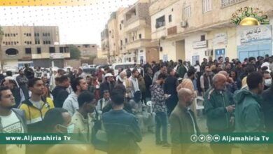 أحرار الجماهيرية ينظمون وقفة تضامن مع معتقلي "القذاذفة"