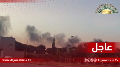 نشوب حريق وتصاعد الدخان بكثافة في منطقة رأس حسن خلف غابة وزارة الزراعة