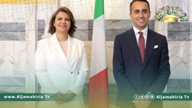 المنقوش تلتقي دي مايو في روما.. وهذا ما اتفقا عليه