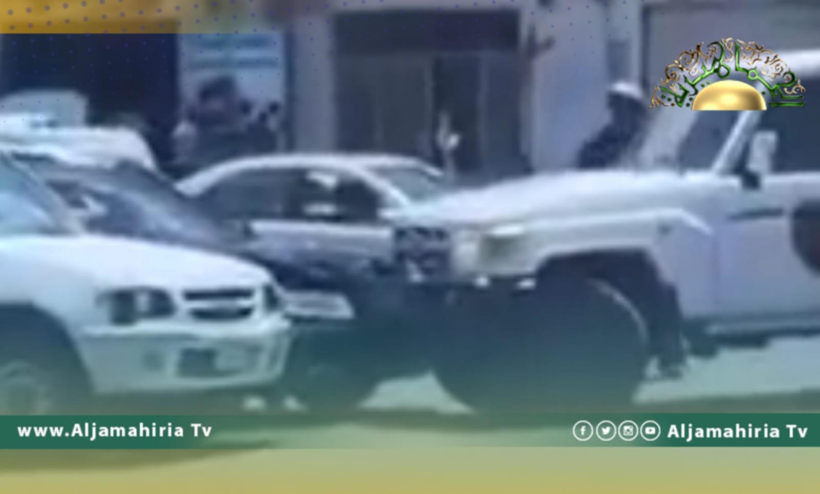 سيارة تتبع رتل الدبيبة تتعمد صدم سيارة مدنية والنشطاء يستنكرون