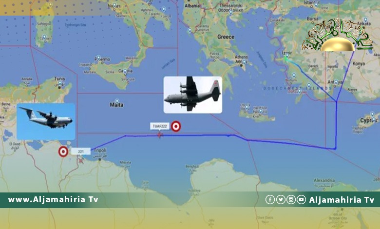 هبوط طائرتان لسلاح الجو التركي في قاعدة الوطية