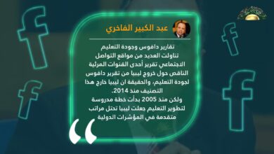 الفاخري: ليبيا خارج تصنيف دافوس منذ 2014 رغم تقدمها في المؤشرات الدولية منذ 2005