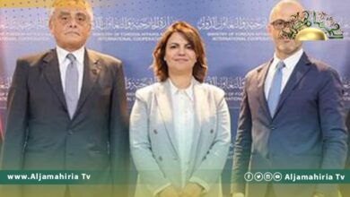 المبعوث الإيطالي خلال لقائه المنقوش: استقرار ليبيا أمر أساسي وهام لاستقرار منطقة البحر المتوسط