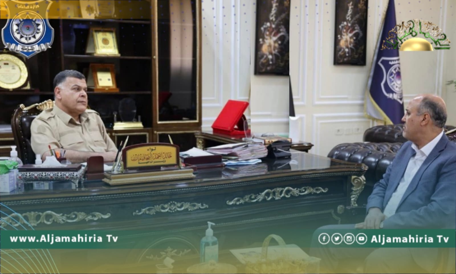 وزير داخلية الدبيبة يلتقي رئيس جهاز المباحث الجنائية وهذا ما دار