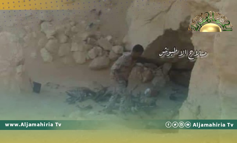 العثور على وكر يتبع تنظيم الدولة الإرهابي جنوب حقل الغاني