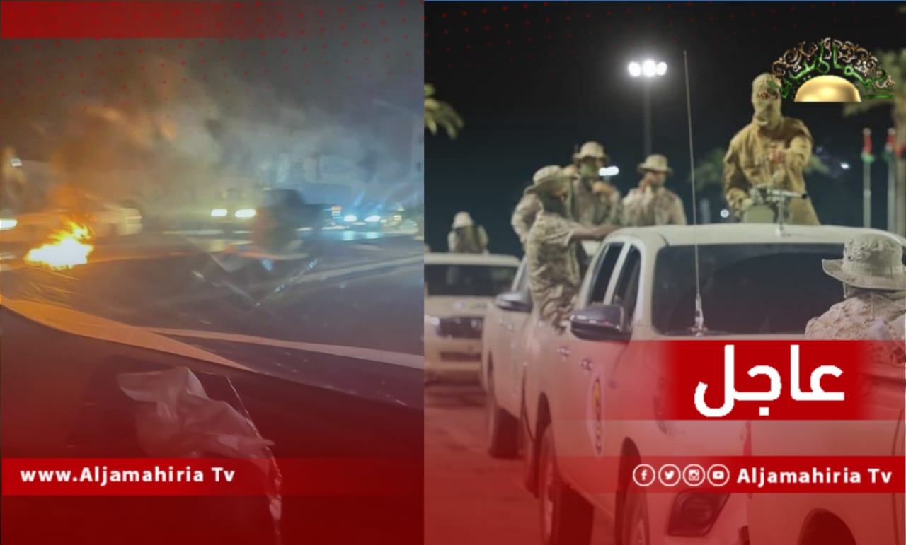 عاجل// انتشار أمني وأرتال عسكرية داخل العاصمة وإشعال النيران من قبل شباب غاضب وسط أحياء المدينة