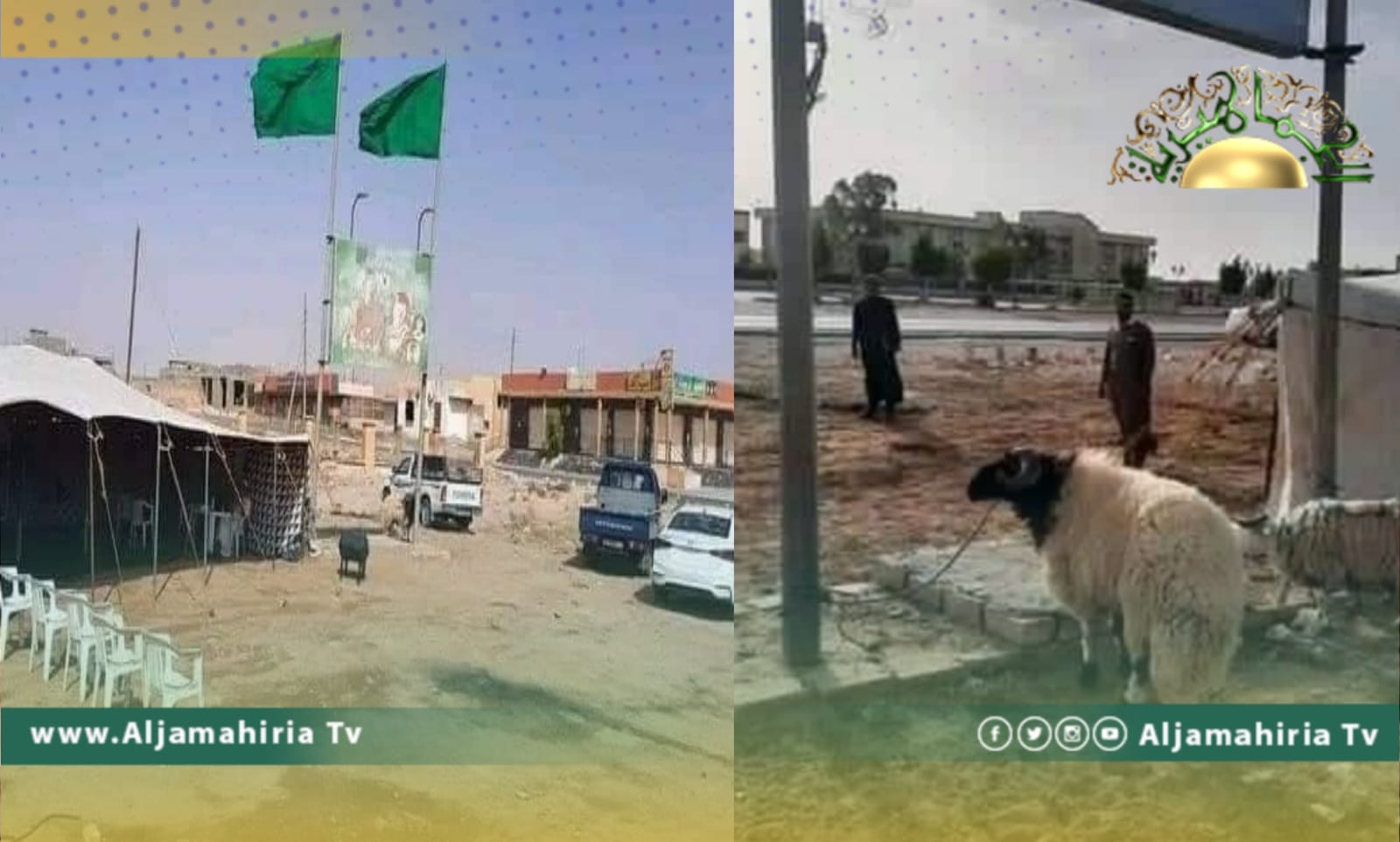 كالعادة.. أهالي بني وليد يذبحون أضحية صدقة على روح الشهيد معمر القذافي