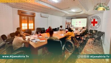 الصليب الأحمر بليبيا ينظم برنامجا تدريبيا لذوي الإعاقة