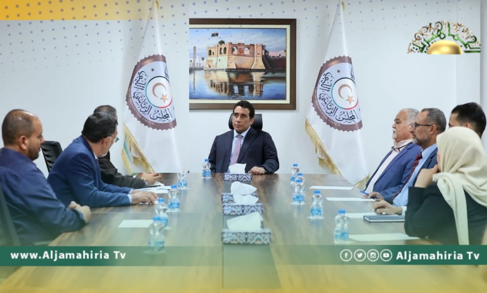 المنفي يؤكد ضرورة العمل على إنهاء المراحل الانتقالية بالذهاب إلى انتخابات