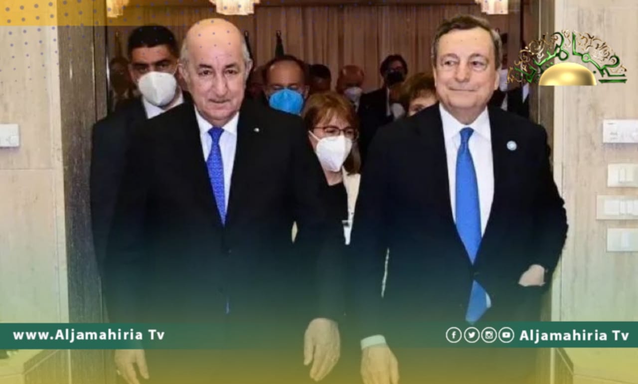 دراغي: إيطاليا والجزائر تعملان لتحقيق السلام في ليبيا