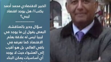 الخبير الاقتصادي محمد أحمد يكتب// هل يوجد اقتصاد ليبي؟