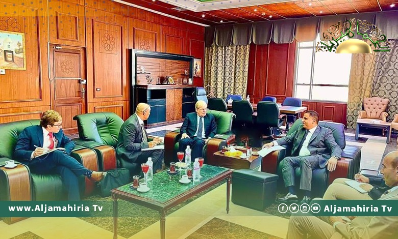 قدارة يناقش مع نورلاند أهمية عمل السفارة الأمريكية في ليبيا