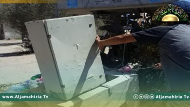 عودة التيار الكهربائي إلى صبراتة بعد صيانة الصندوق المغذي لجزيرة النخلات
