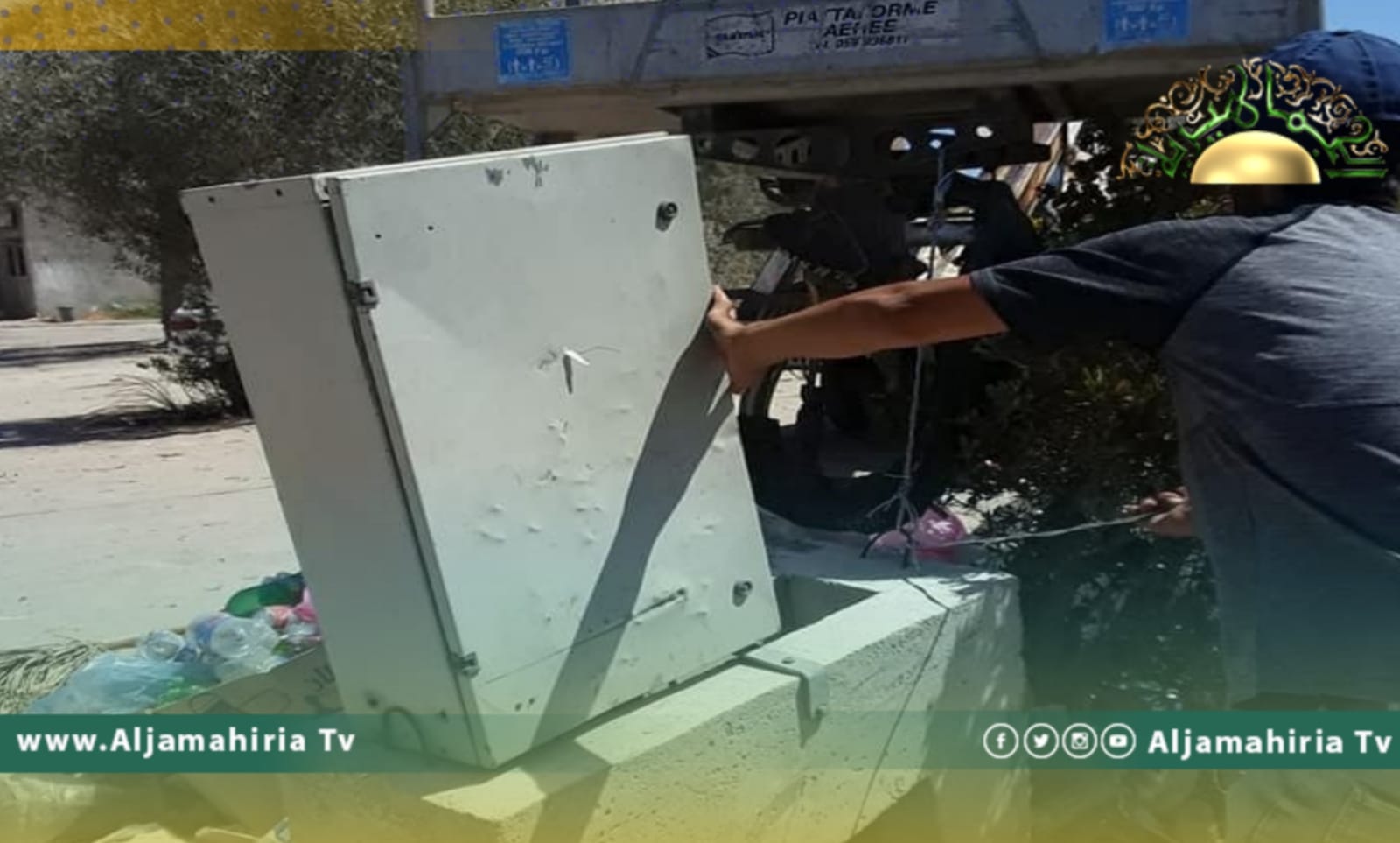 عودة التيار الكهربائي إلى صبراتة بعد صيانة الصندوق المغذي لجزيرة النخلات