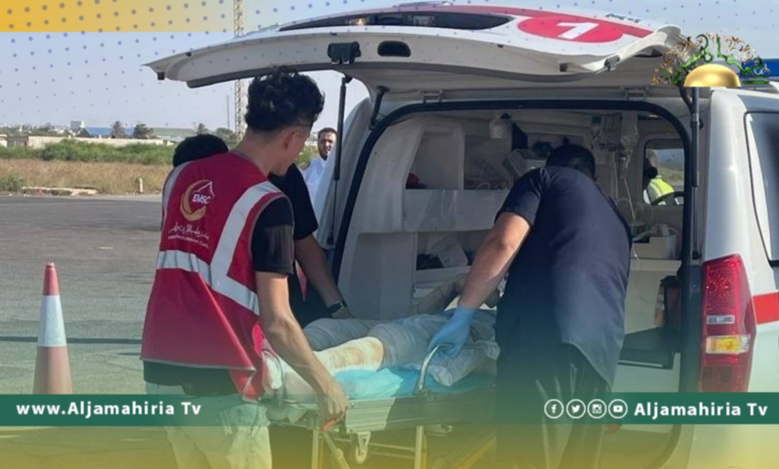 تسفير حالة واحدة من مصابي حادثة بنت بية إلى دولة إسبانيا لتلقي العلاج