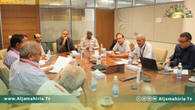 رئيسا زلاف والواحة يناقشان ملف مشروع ربط حقلي الشادار والفارغ بعضهما