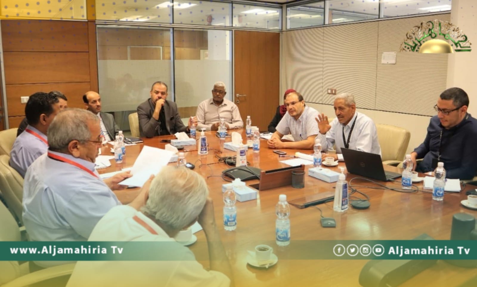 رئيسا زلاف والواحة يناقشان ملف مشروع ربط حقلي الشادار والفارغ بعضهما