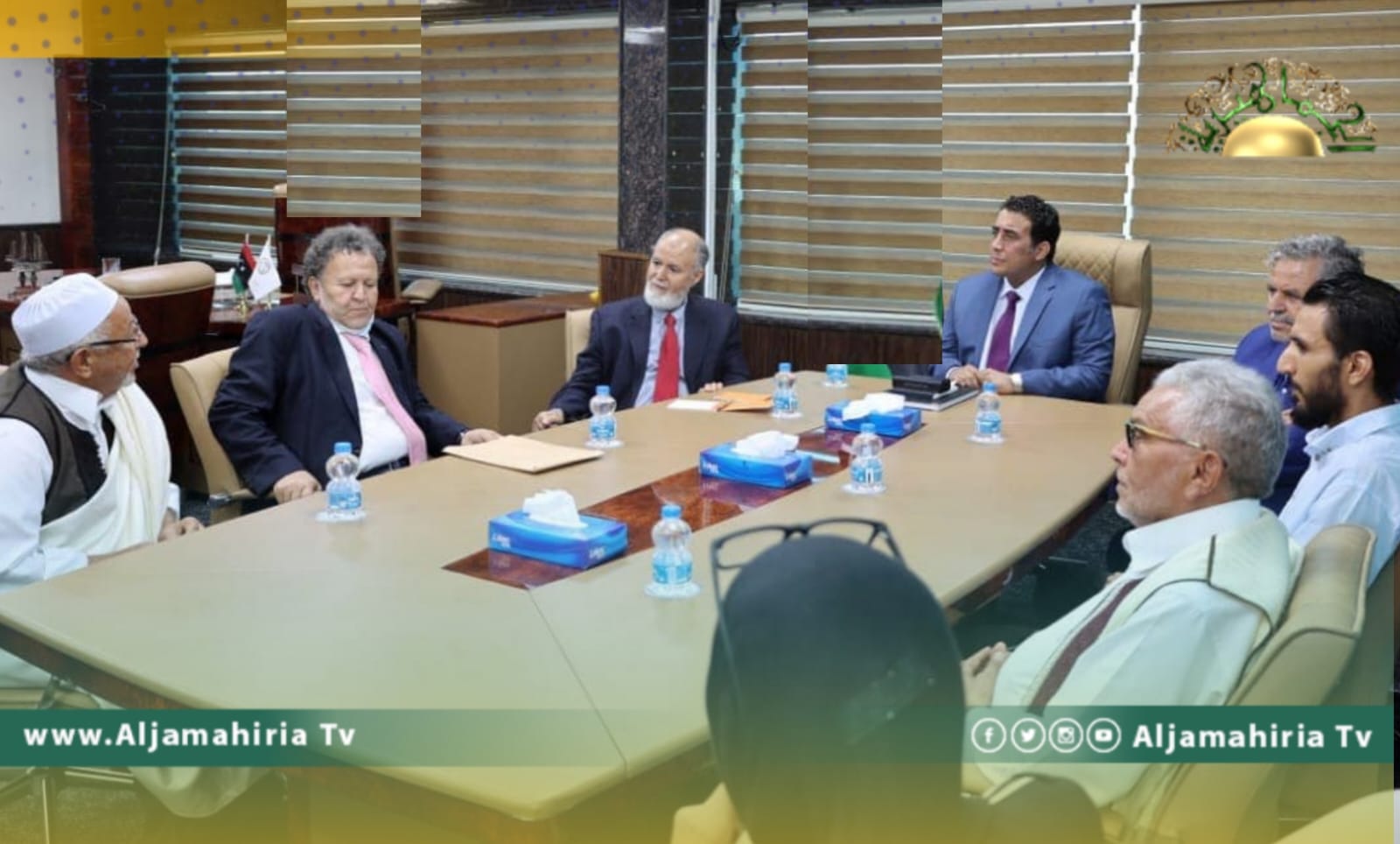 المنفي يبحث مع أعيان وحكماء بلدية كاباو مشروع المصالحة الوطنية