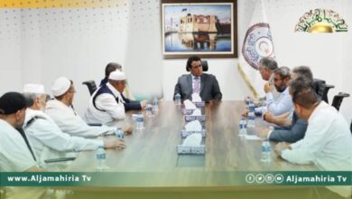 المنفي يلتقي لجنة أعيان المصالحة وأعضاء المجتمع المدني ببلدية غريان 