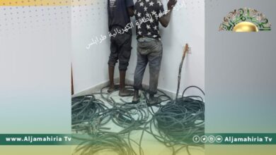 القبض على اثنين من العمالة الوافدة سرقا أسلاك كهربائية في طرابلس