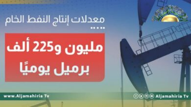 مؤسسة النفط: وصول إنتاج الخام إلى مليون و 225 ألف برميل