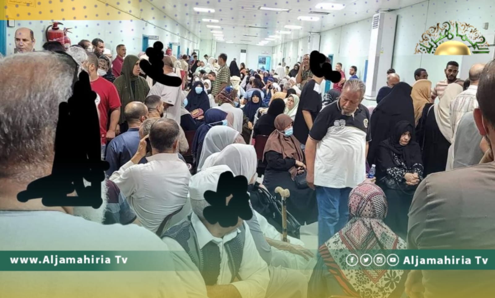 مواطن ليبي ينقل معاناة المرضى في مستشفى العيون العام بزاوية الدهمانى
