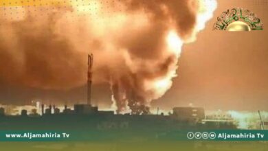 مديرية أمن سبها: بدء التحقيق في انفجاز مستودع تخزين الوقود والكمية المحترقة حوالي 15 ألف لتر