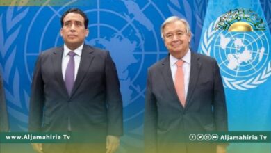 غوتيريش يلتقي المنفي لبحث المأزق السياسي الذي أثر على الوضع الأمني الهش في ليبيا