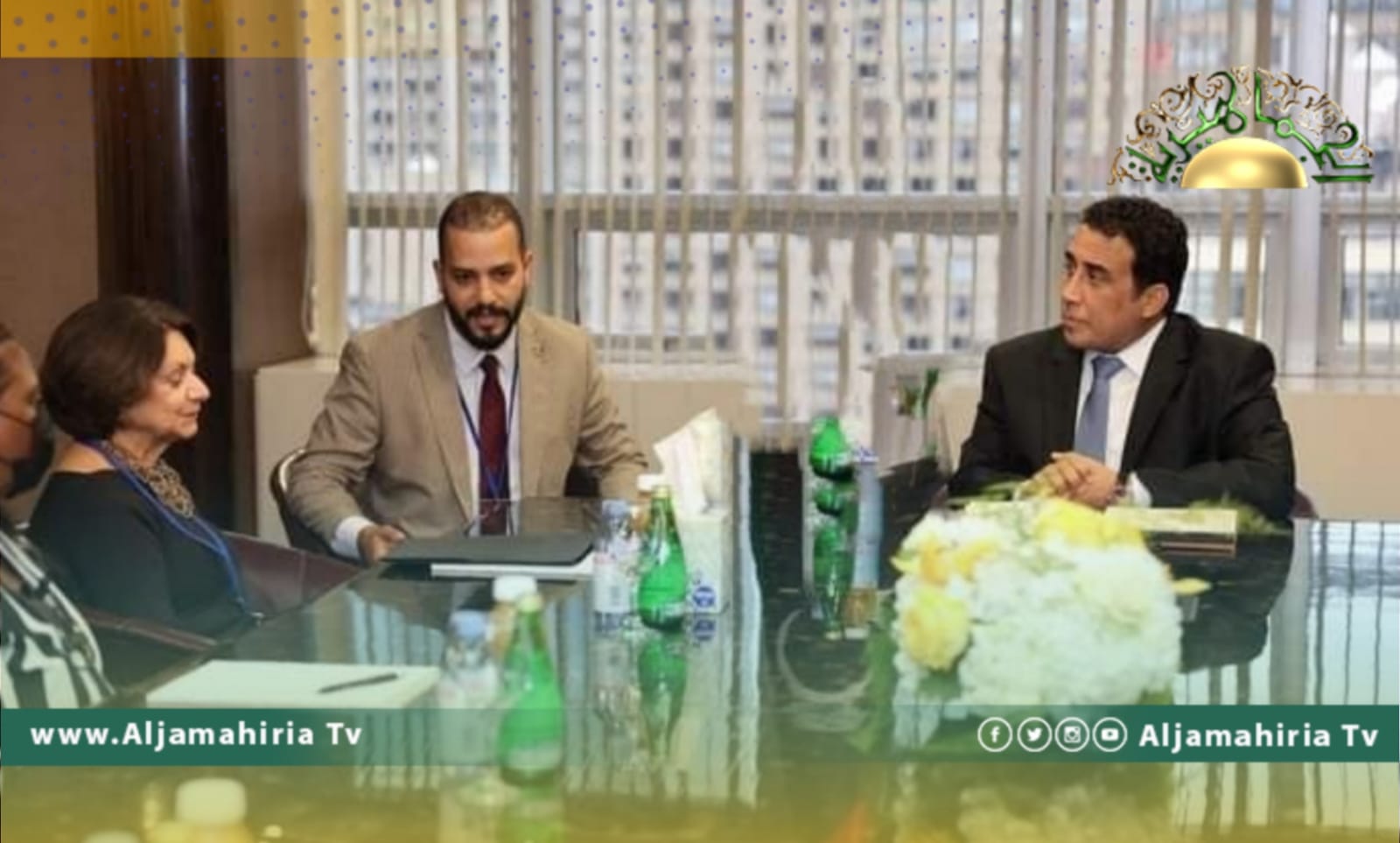 المنفي يبحث مع روزماري ديكارلو مستجدات الأوضاع السياسية في ليبيا