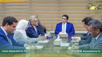 المنفي يناقش مع السفير الإيطالي الأوضاع الأمنية والعسكرية في ليبيا