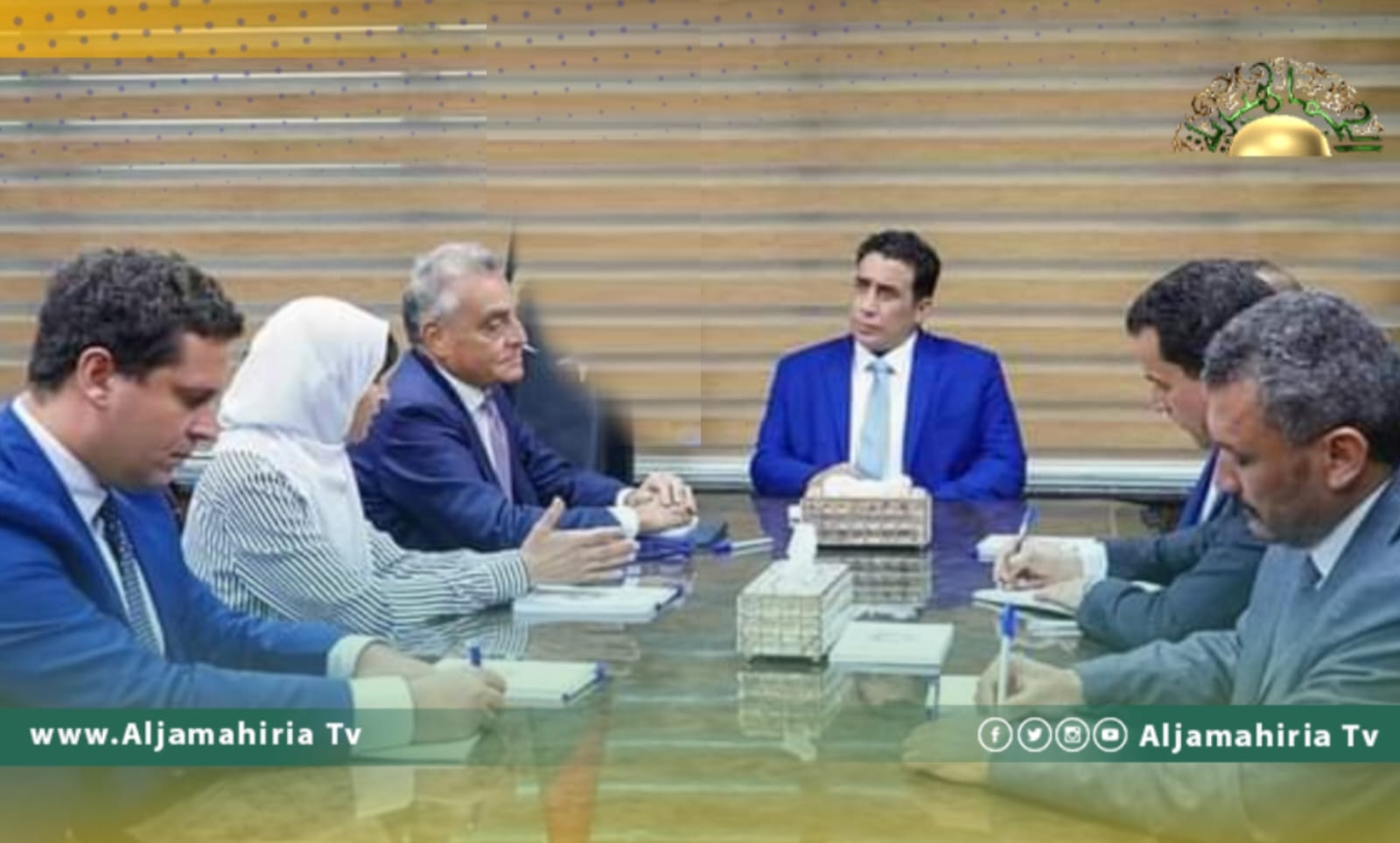 المنفي يناقش مع السفير الإيطالي الأوضاع الأمنية والعسكرية في ليبيا