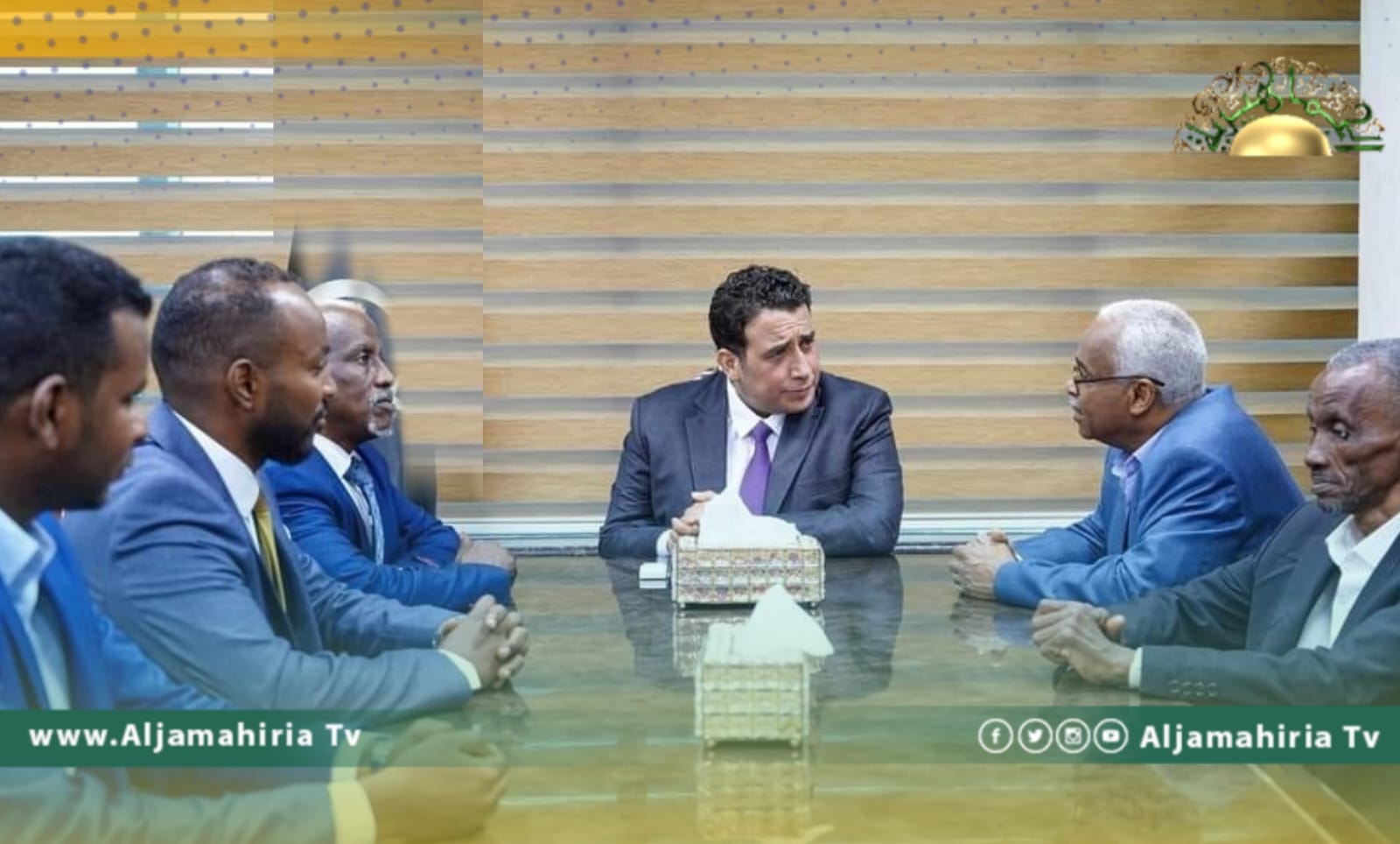 المنفي يبحث احتياجات بلدية ربيانة وآلية إشراك مكون التبو في ملف المصالحة الوطنية