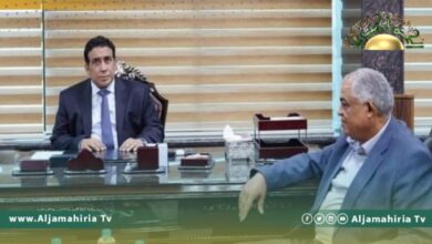 المنفي يلتقي نائب رئيس حكومة الوحدة المؤقتة وإحاطة للرئاسي عن المشاكل والصعوبات الراهنة