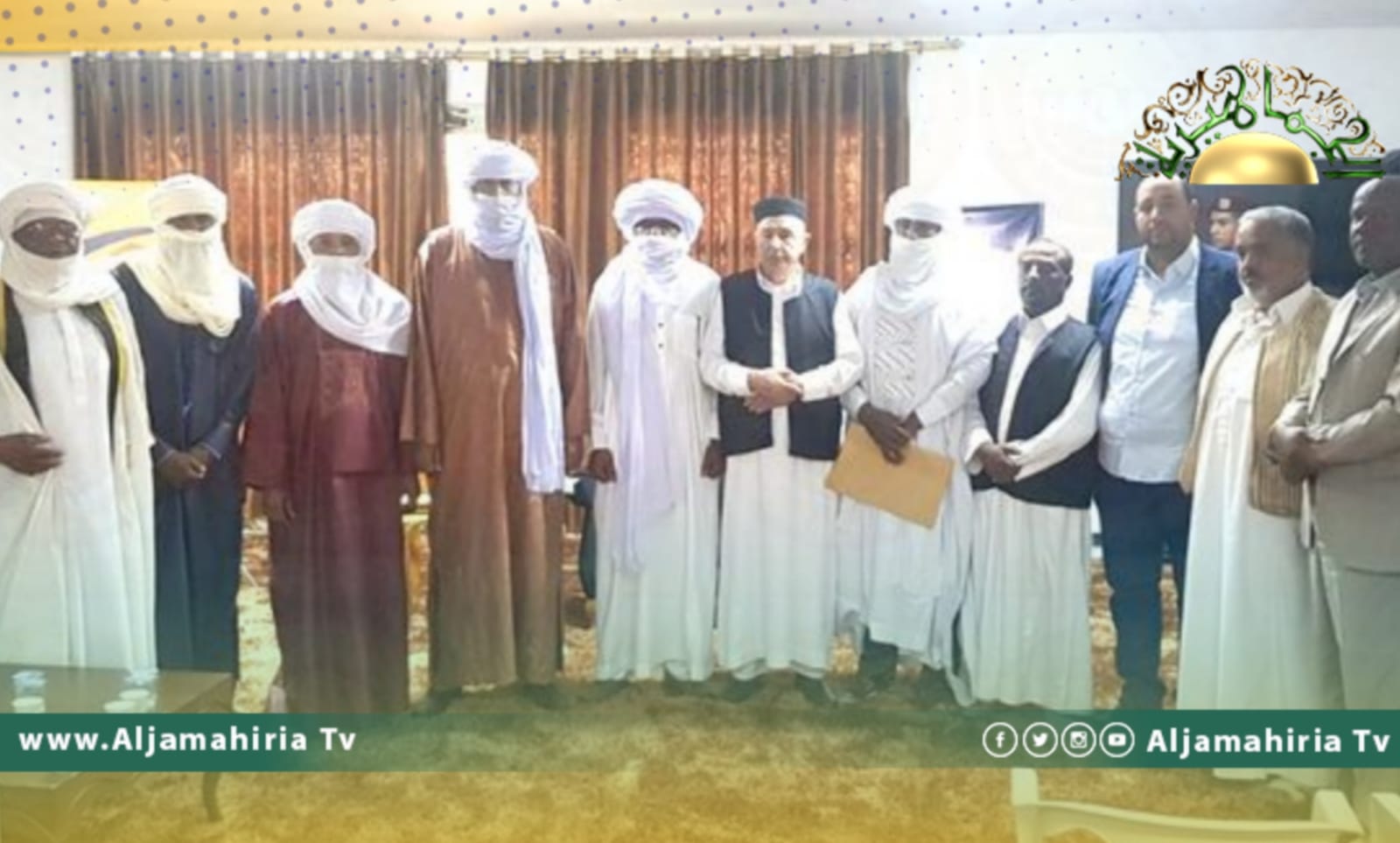 عقيلة صالح يلتقي ممثلين عن قبائل الطوارق.. وبليحق: بحث عدد من القضايا والملفات الخاصة