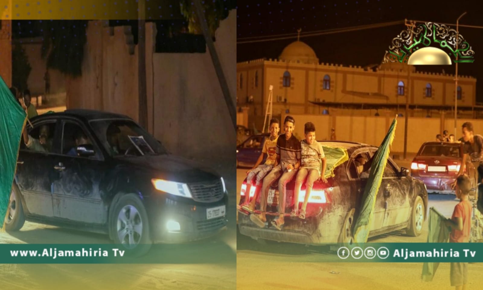 جماهير غات وسوكنة والعوينات تحتفل بالذكرى الـ 53 لعيد ثورة الفاتح من سبتمبر العظيم ويرفعون الأعلام الخضراء