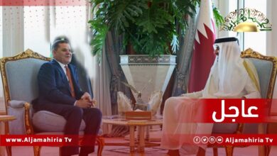 الدبيبة وأمير قطر