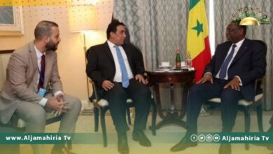 المنفي ورئيس الاتحاد الأفريقي يتفقان على ضرورة تحقيق المصالحة للذهاب للانتخابات