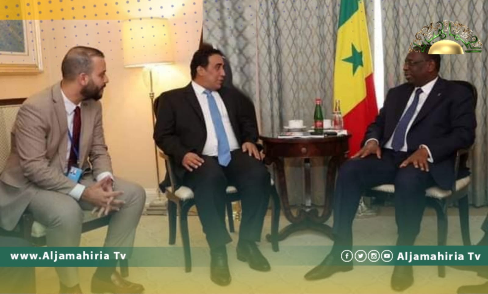 المنفي ورئيس الاتحاد الأفريقي يتفقان على ضرورة تحقيق المصالحة للذهاب للانتخابات