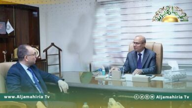 اللافي يلتقي السفير التونسي لدى ليبيا.. وملفي الانتخابات ورأس جدير على الأجندة
