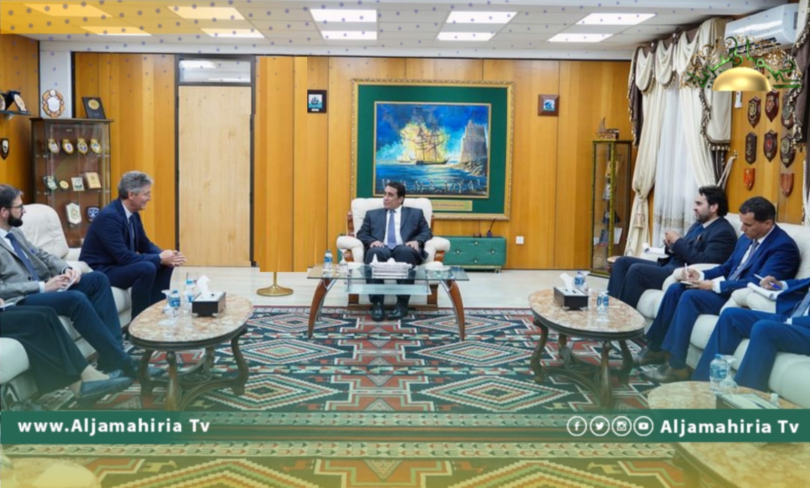 المنفي يبحث مع سفير ألمانيا تطورات الأوضاع السياسية